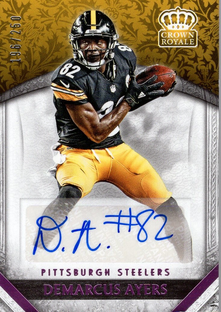 2016 Crown Royale Rookie Autographs Pink #58 Demarcus Ayers Auto /250 - FB