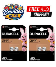 Duracell LR44 Batteries AG13 357 A76 RW82 L1154 SR44 Coin Cell Button Alkaline