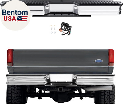 Rear Bumper Compatible with 1967-1991 Chevy Chevrolet GMC C/K Fleetside,1972-199