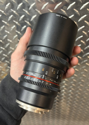 Rokinon Samyang 100mm/T3.1 VDSLR Camera Lens (Untested)