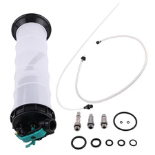 Auto Shop Fluid Pump 2.5 Gallon Manual Pneumatic Transfer with Safety System