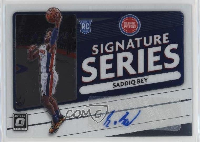 2020-21 Panini Donruss Optic Signature Series Saddiq Bey #SS-SBY Rookie Auto RC