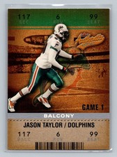 2003 Fleer Authentix #14 Jason Taylor Balcony #/250
