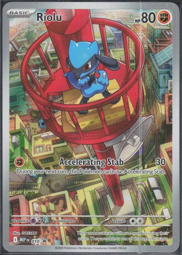 Riolu 010 Holo Pokemon TCG ME: Mega Evolution Promo NM