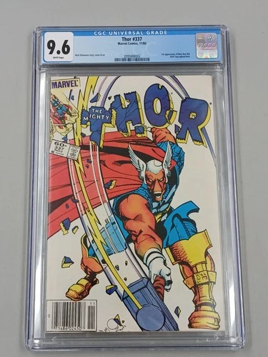 Thor #337 Walt Simonson White Pages CGC Graded 9.6 (Near Mint+)