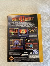 Vintage Sega Genesis 32X Mortal Kombat II Video Game with Original Box