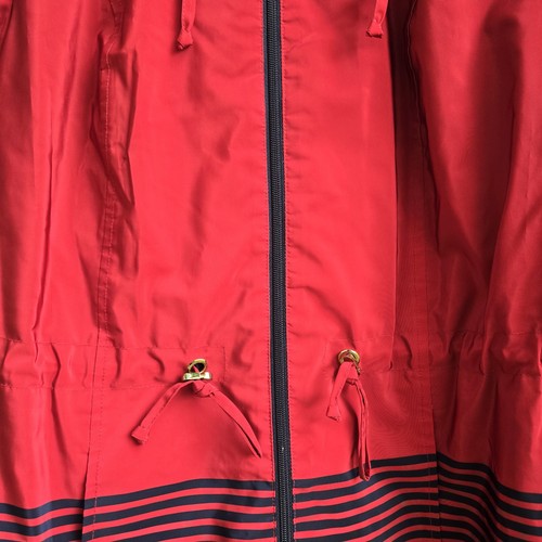 Vintage Charter Club Rain Coat Water Resistant Jacket Women's Size Medium Red - Picture 3 of 19