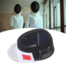 (M)Fencing Sports Mask Fencing Protective Helmet With Padded Bib For Daily BL