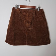 GAP Size 4 Corduroy Mini Skirt Sierra Brown Brown Academia Indie NEW