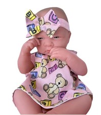 New 15-17” Dolls clothes Dress Headband Little Annabell Baby Born Tiny Treasures