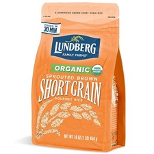 Lundberg Organic Sprouted Short-Grain Brown Rice, Non-GMO, 16 oz