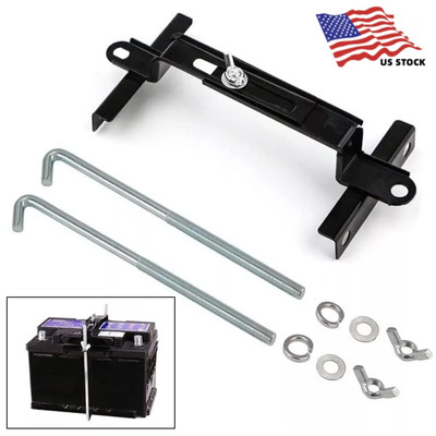 10.6'' Adjustable Car Battery Hold Down Bracket Holder Storage for Car SUV 27 CM