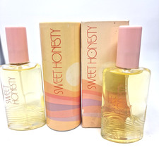 AVON Sweet Honesty Perfume  Body Talc Powder Bundle 1984 Vintage NIB LOT