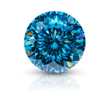 1.00 Ct Portuguese Cut Lab Grown CVD Diamond Natural Blue Color VVS1 Certified