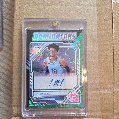 JA MORANT 2025 Panini Donruss FOTL Dominators Green Auto 1/3 Memphis Grizzlies