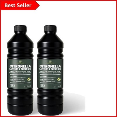 Hochwertiges 1L Citronella Öl - 2er Pack für Gartenbrenner & Outdoor Genuss
