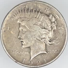 1921 PEACE SILVER DOLLAR FINE CIRCULATED KEY DATE
