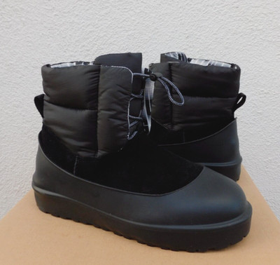 UGG BLACK CLASSIC MAXI TOGGLE WINTER SNOW GALOSH BOOTS, WOMEN US 10/ EUR 41 ~NIB