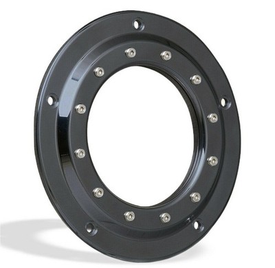 Ricks Harley Dyna TC 00-17 ''Bullauge'' Derbycover Kupplungsdeckel schw. glanz