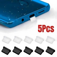Dust Plug Type-C USB Charging Port Protector Silicone Cover For Smart 5pcs