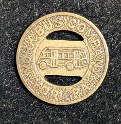 York Bus Company York PA Good For One Fair Transit Token - product listing photo