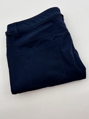 Lululemon ABC Classic Fit 5 Pocket Pants Chinos Mens Golf Navy Blue 36x31 Read
