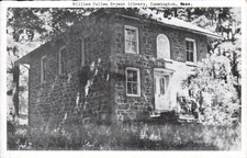 Vintage William Cullen Bryant Library Cummington Massachusetts Postcard 1940s?