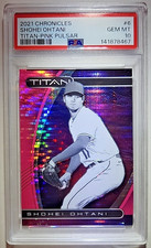 2021 Panini Chronicles Titan Shohei Ohtani Pink Pulsar Prizm Angels PSA 10 Gem