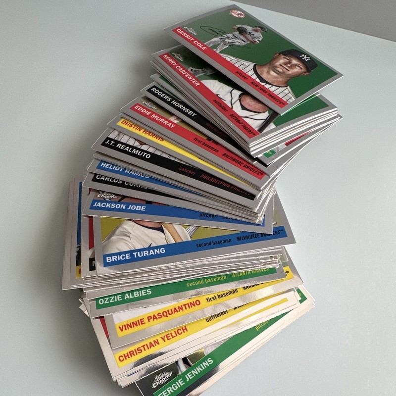 Topps Chrome 2025 MLB Baseball Trading Cards  50-Card Lot Base Cards