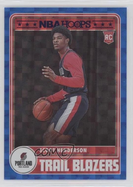 2023-24 Panini NBA Hoops Tribute Hyper Blue Scoot Henderson #297 Rookie RC 13hf