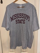 MENS MISSISSIPPI STATE BULLDOGS PULLOVER SHIRT SIZE 2XL/2TG/2EG