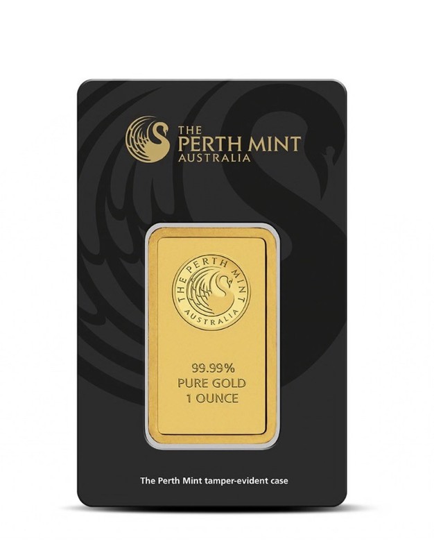The Perth Mint Australia 1 oz Gold Bar 99.99% Pure 9999 Fine Gold in Assay