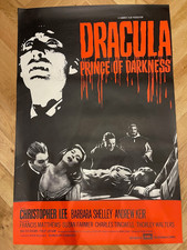 Dracula Prince of Darkness Original British Film Movie Poster 1966 Hammer Horror
