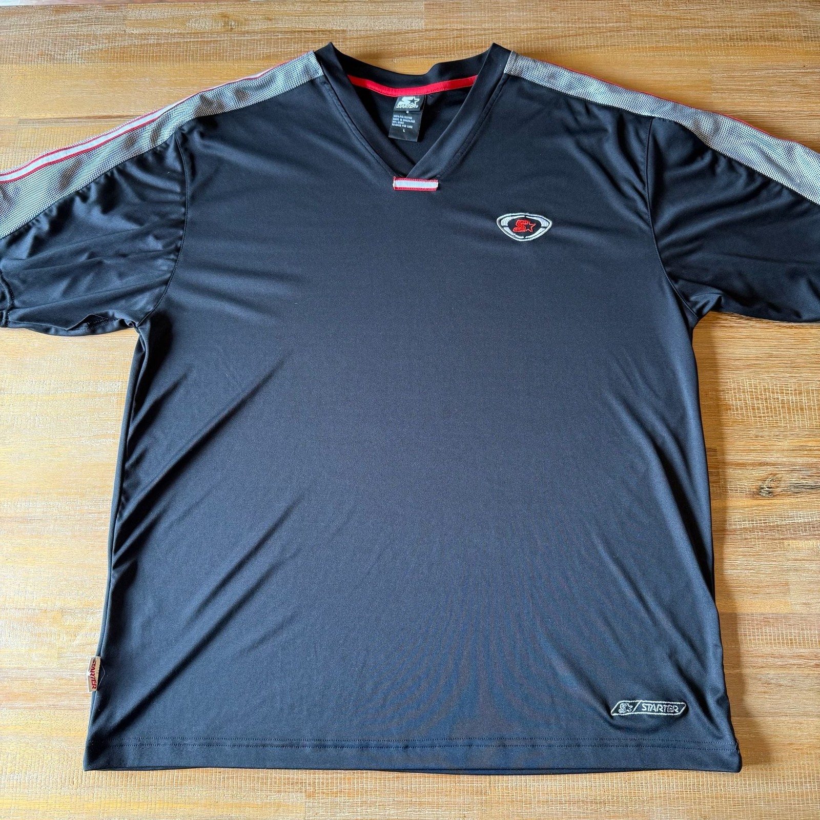Camiseta deportiva vintage 90/00 Y2K Starter negra talla L