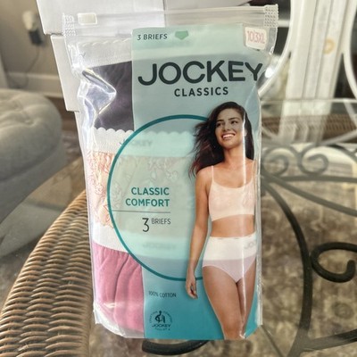 Jockey Women's Classic Comfort Brief Underwear, 3-Pack  10/3XL