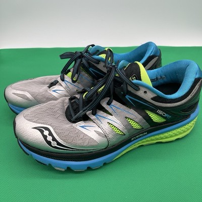 Saucony Zealot ISO 2 Men s Running Shoes Blue Slime Silver Size 10USA