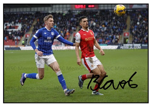 11616. Brandon Cover Signed Pictures (A4 Prints) Leicester Fleetwood Port Vale