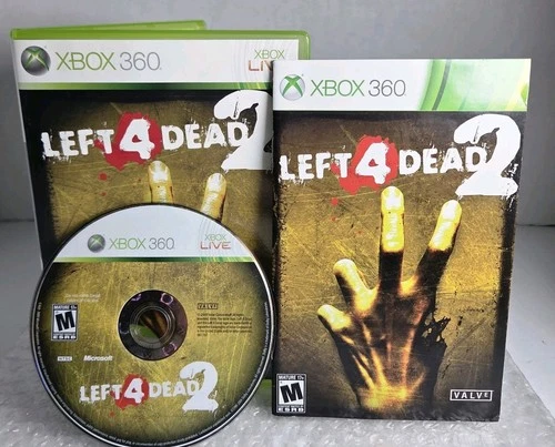 Left 4 Dead 2 Xbox 360 Microsoft Complete In Box CIB Tested Valve Sorce Resurfac