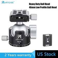 46mm All Metal Ball Head,Low Profile Camera Tripod Head,Panorama Ball Head