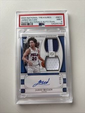 2024-25 Panini National Treasures - Rookie Materials Autograph Jared McCain /99