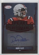 2022 SAGE High Series Peak Performance Auto Red Drew Plitt #PKA-DP Auto 2b2