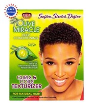 African Pride Olive Miracle Curls & Coils Texturizer - Contains Aloe Vera