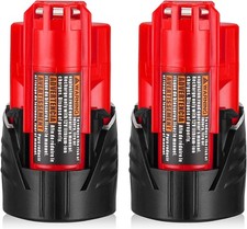 2Pack 12V 3000mAh Bateria De Milwaukee M12 Battery For Cordless tool Nuevo 2024