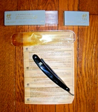 VINTAGE J.A. HENCKELS ZWILLINGSWERK AG SOLINGEN-GERMANY STRAIGHT RAZOR with CASE