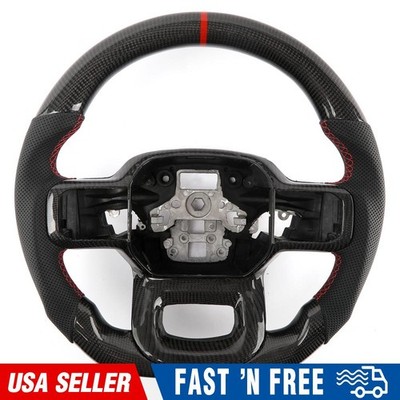 US Real Customized Carbon Fiber Steering Wheel for Ford Ford Raptor F150 21-2025