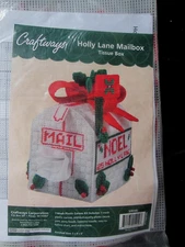 Craftways Holly Lane Mailbox Tissue Box Craft Kit Christmas Decor Holiday NIP