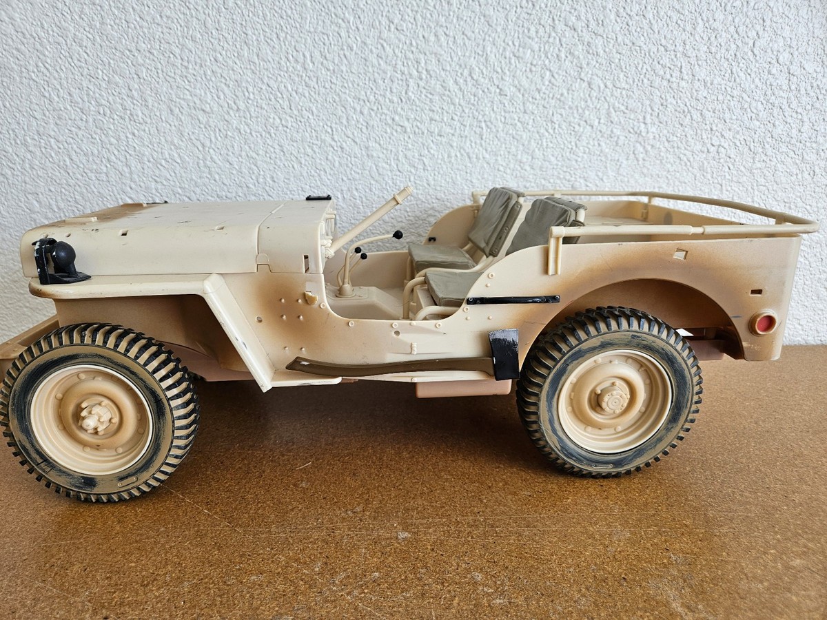 G.I. jOE Willys Jeep 1/6スケール Hasbro 2002 1941 Willys Jeep GI Joe Desert Patrol Vehicle | eBay