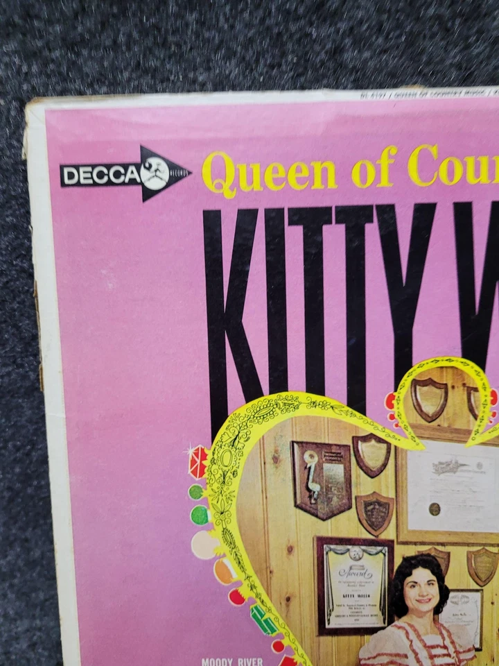 Vintage Kitty Wells Vinyl LP Queen of Country Music Mono Decca DL 4197 33 RPM Foto 3 de 4