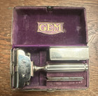 GEM Collectible Metal Safety Razor Set with Case & Blade Box, As Pictured — photo 1