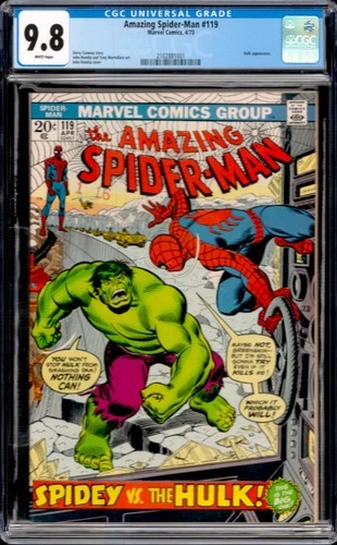 Amazing Spider-Man #119 Marvel Comics 1973 Hulk Appearance CGC 9.8